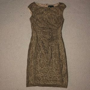 Ralph Lauren Gold Lace Dress